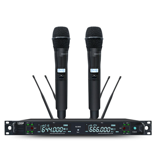 u段無線一拖二麥克風專業直播k歌舞台演出麥克風