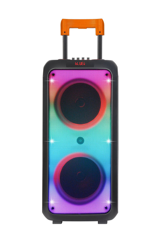 雙8吋拉桿戶外音響藍牙音響酷炫LED火焰燈