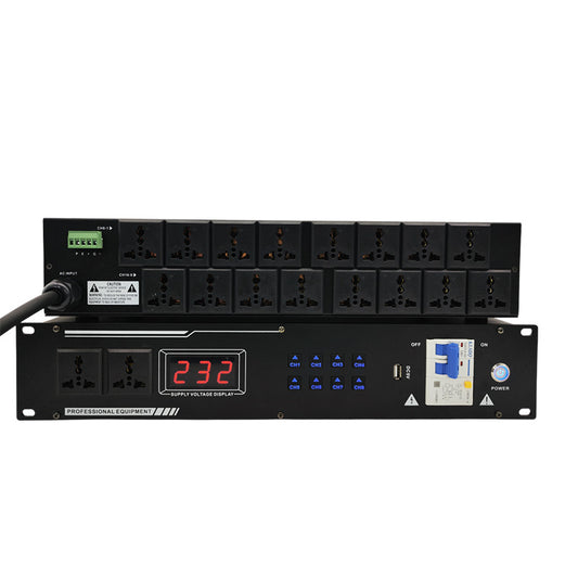 16+2路控制管理器保護裝置家庭劇院電源時序器