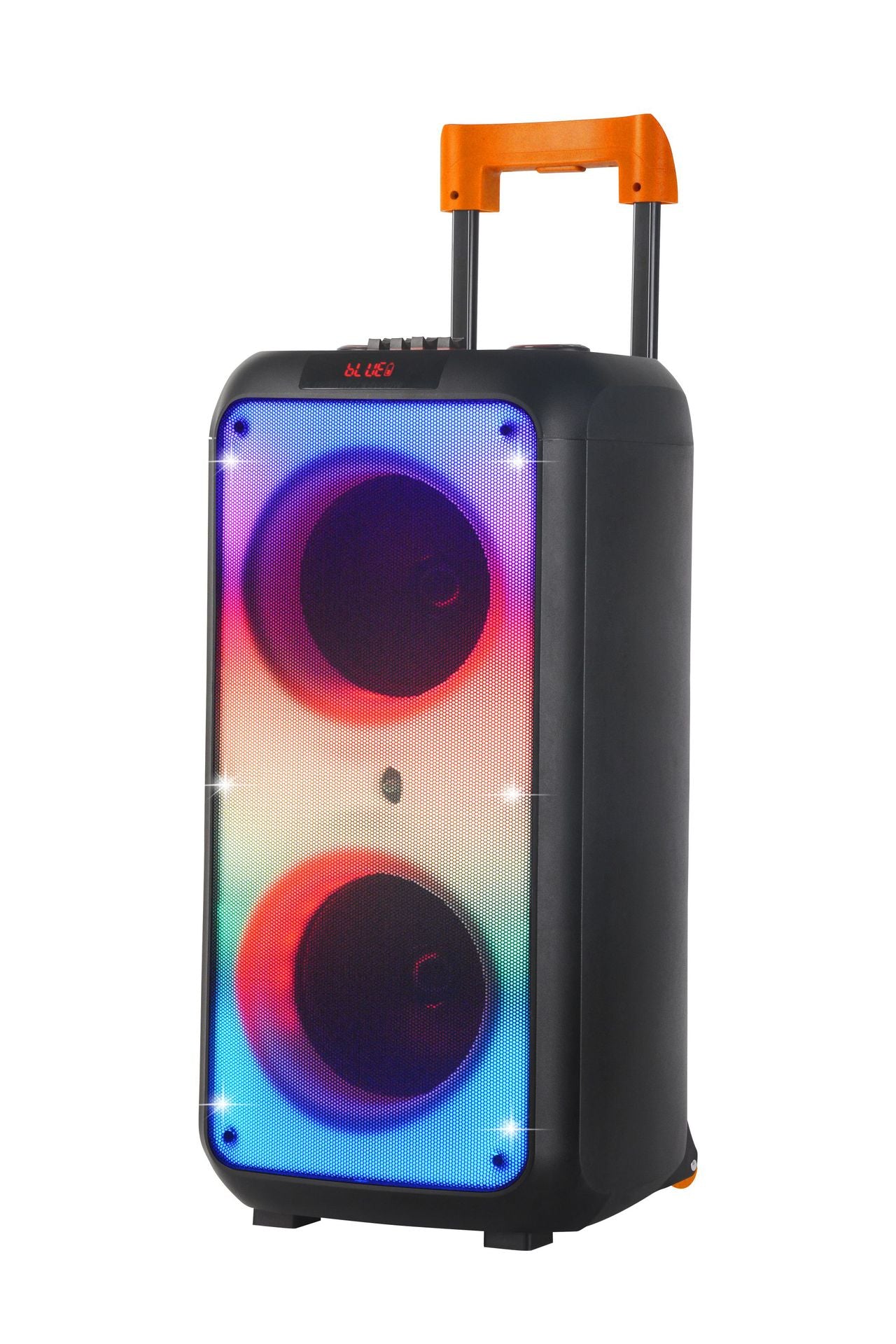 雙8吋拉桿戶外音響藍牙音響酷炫LED火焰燈